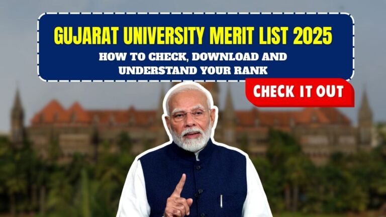 Gujarat University Merit List 2025